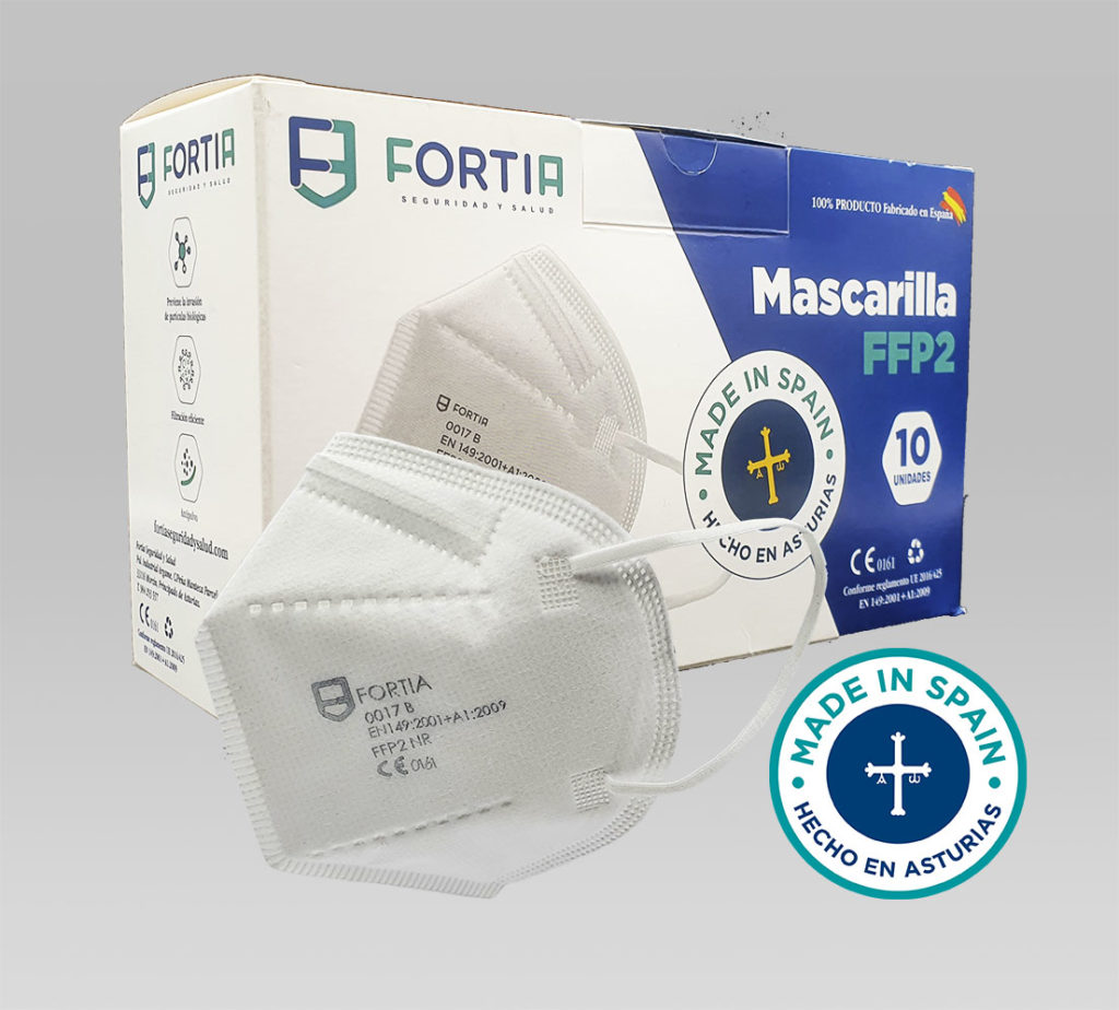 Mascarilla FFP2 blanca FORTIA - Imagen 4