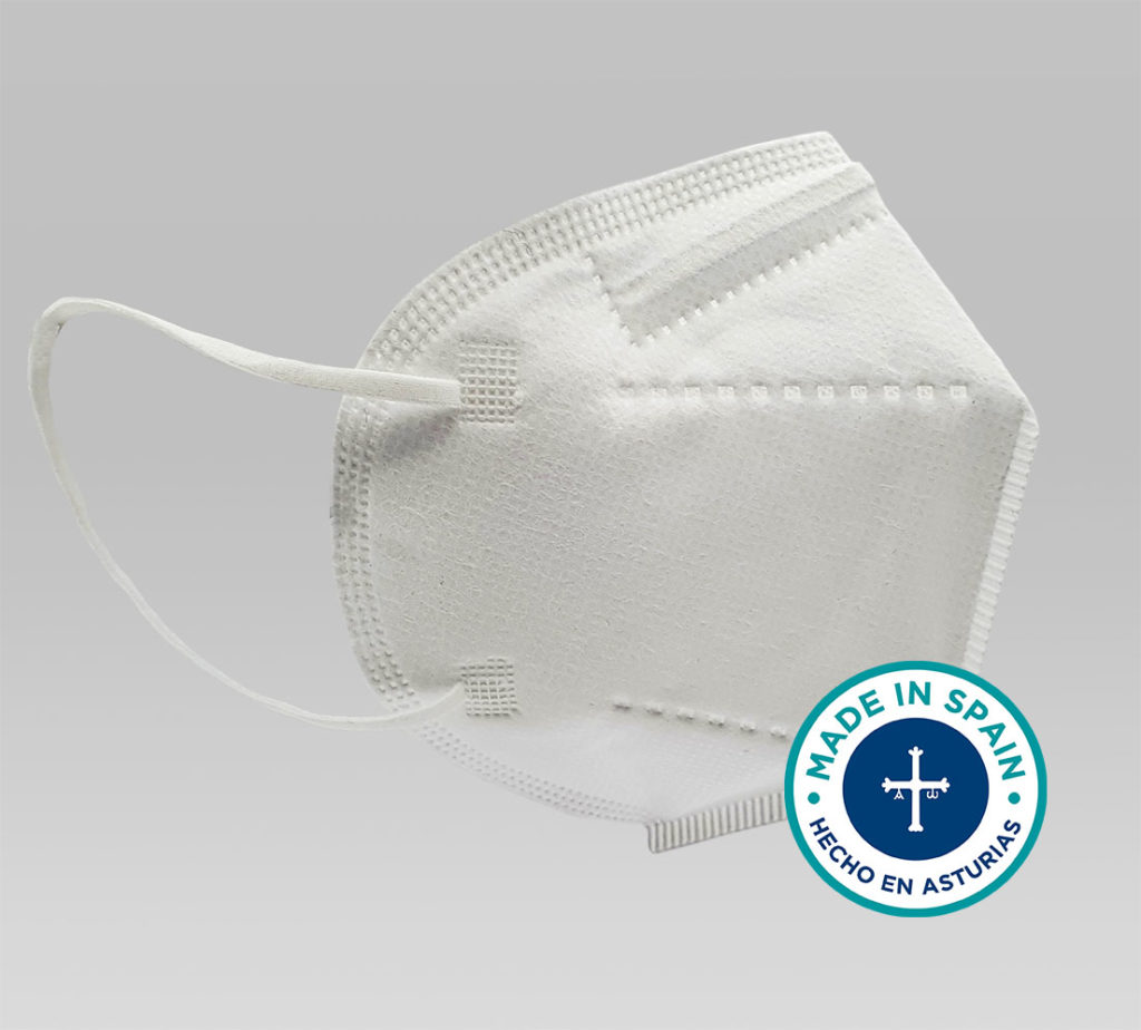 Mascarilla FFP2 blanca FORTIA - Imagen 3