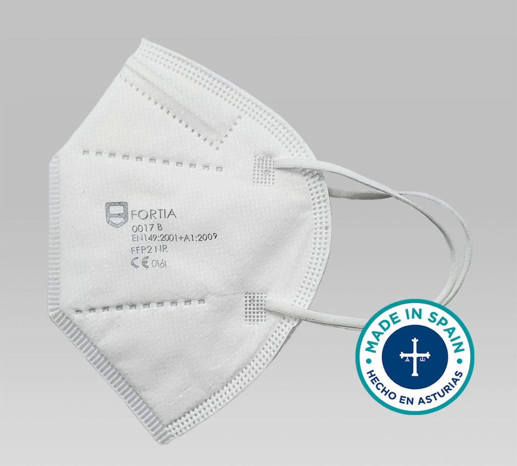 Mascarilla FFP2 blanca FORTIA - Imagen 2