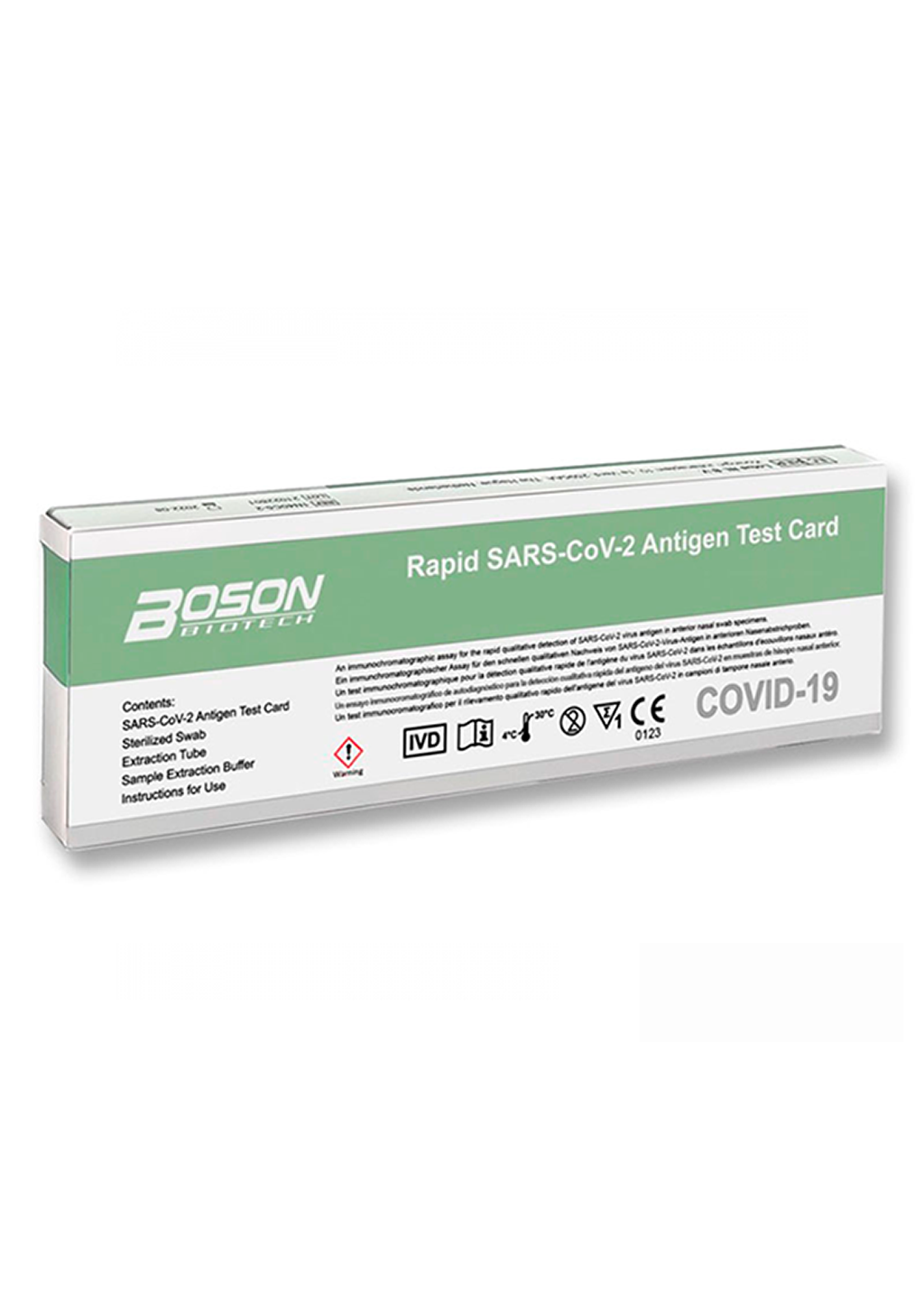 Prueba rápida de antígenos BOSON SARS-CoV-2 caja de 10 unidades - Imagen 3