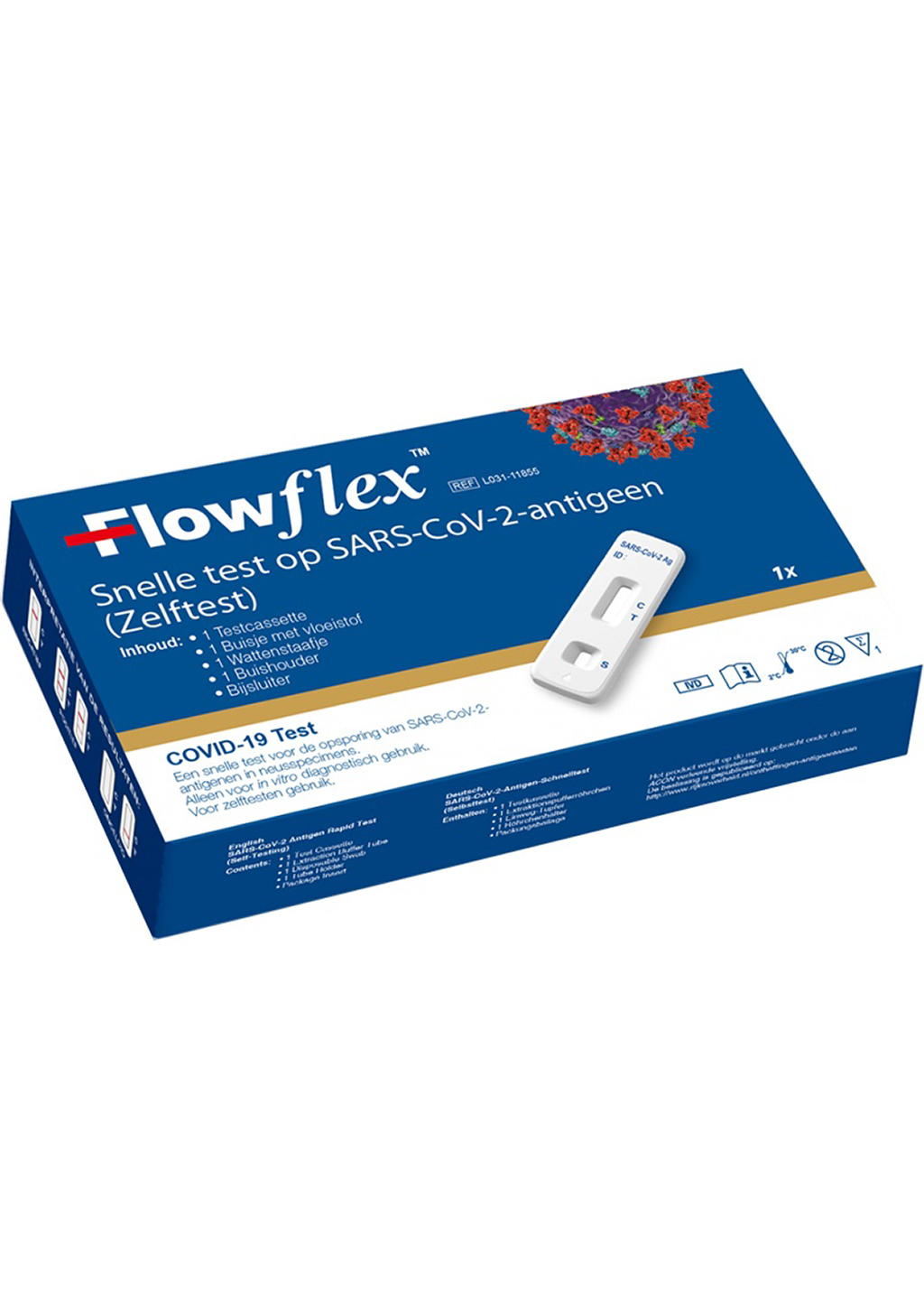 Prueba rápida de antígenos FlowFlex SARS-CoV-2 caja de 10 unidades - Imagen 2